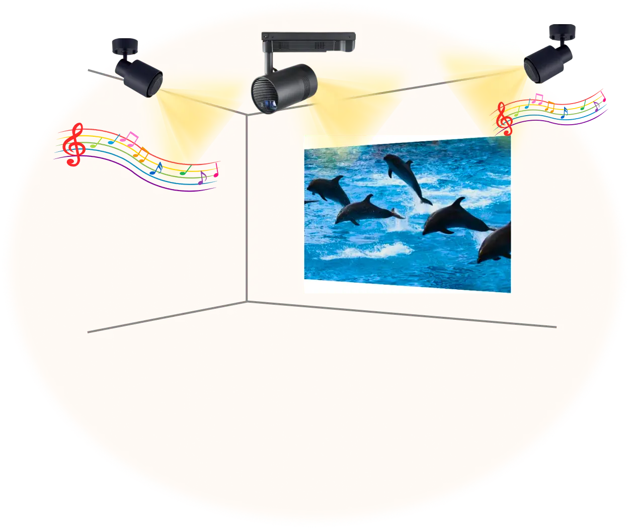 Bluetooth 対応スピーカーとの連動で、ワイヤレスで音声出力が可能!